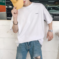 男生短袖t恤潮牌宽松港风韩版潮流学生ins夏季打底衫网红半袖百搭
