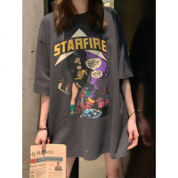 春夏衣服女2019新品韩版网红同款短袖ins潮丧系衣服慵懒风T恤上衣