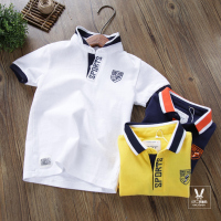 2019新款男童小翻领POLO衫潮童中大童夏季男宝宝儿童短袖T恤纯棉