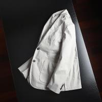 出口欧美单 工厂尾货男装 秋款时尚纯色商务休闲两粒扣休闲西服男