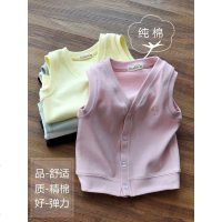 女童马甲宝宝纯棉背心儿童坎肩春秋薄款童装2019夏季新款外穿开衫