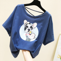 小心机露背宽松T恤女短袖2018新款夏季韩版ins半袖漏后背上衣体恤