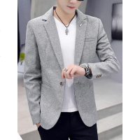 小西装男韩版潮流青年上衣修身帅气春秋男士西服休闲男装春季外套