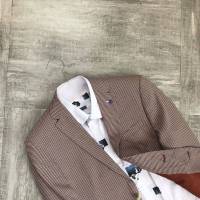 捡漏款 男士春夏修身薄款西装外套 千鸟格单西服 剪标青年外套韩