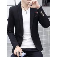 春夏季新款休闲西服韩版修身男士外套青年薄款小西装套装潮流夏装
