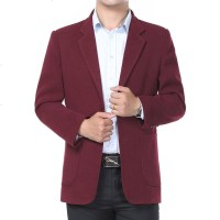 春秋新款西装男士中老年休闲外套中年爸爸装西服特价清仓单件西服