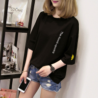 春装2019新款潮大码夏季女装夏装超火cec上衣服宽松中袖t恤女短袖