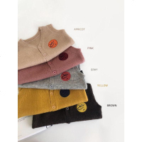 辰辰妈婴童装0-1-2岁幼儿马甲2019春装外套宝宝毛衣笑脸针织背心