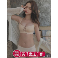 一片式抹胸防走光文胸无钢圈内衣女聚拢无痕调整型女士收副乳胸罩