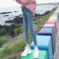 2019春夏新款九分铅笔牛仔裤女韩版紧身小脚八分弹力网红显瘦百搭