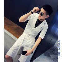 网红套装时尚男小西装社会帅气修身精神小伙英伦风潮酒吧男装西服