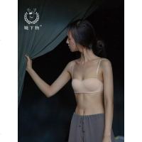 靴下物无肩带内衣防滑上托聚拢抹胸小胸文胸女春秋美背可拆卸裹胸