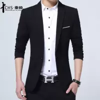 春夏季2019新款男士休闲西服韩版修身小西装男帅气青年上衣外套潮