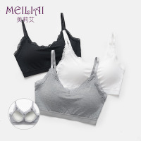 V领蕾丝抹胸内衣女打底防走光裹胸带胸垫聚拢夏薄款吊带背心