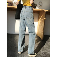 泫雅牛仔裤女宽松直筒2019韩版cec显瘦百搭阔腿春款高腰春季老爹