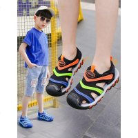 儿童凉鞋男童2019新款韩版夏季中大童宝宝软底包头小童男孩沙滩鞋