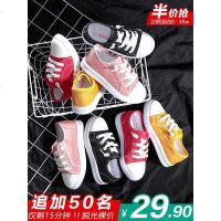 女童布鞋春季2019新款白色女孩男童小学生春秋黑色板鞋儿童帆布鞋