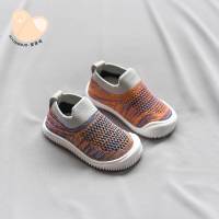 宝宝鞋子0-1岁春婴儿软底学步鞋防掉男女童透气袜子鞋儿童网面鞋2