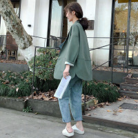 网红小西装外套女韩版宽松2019新款潮韩国夏薄款休闲西服上衣百搭