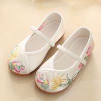 新款女童老北京布鞋儿童绣花鞋民族风传统布鞋童鞋公主宝宝汉服鞋