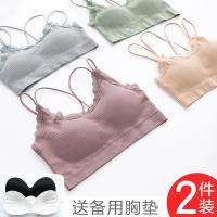 美背内衣女学生无钢圈聚拢抹胸裹胸打底内搭网红吊带背心文胸