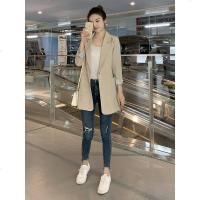 休闲网红chic小西装外套女2019春季新款韩版百搭显瘦薄西服女上衣