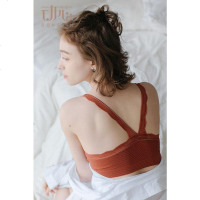 裹胸美背女防走光背心聚拢无钢圈运动薄款打底蕾丝内衣抹胸式文胸