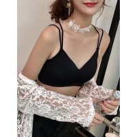 内衣女无钢圈夏无痕裹胸抹胸文胸冰丝美背运动背心女学生高中少女