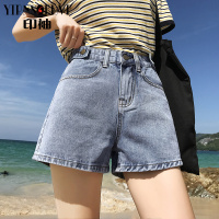 阔腿a字短裤热裤高腰chic韩版宽松学生百搭ins牛仔短裤女2019夏季