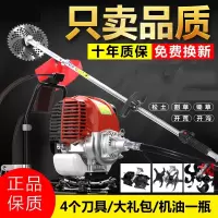  割草机四冲程背负式小型割灌机多功能农用汽油开荒除草机收割机 配套华盛动力140背负式割草除草松土机一体机+大礼包 