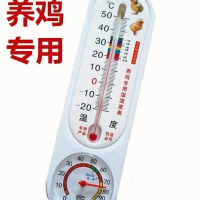 温度计家用室内壁挂式水银测温挂墙长条花温计工业客厅挂钩 200支起单价