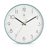 挂钟客厅北欧钟表家用创意时钟现代简约大气挂表时尚石英钟 天空蓝[北欧款] 10英寸(直径25.5厘米)