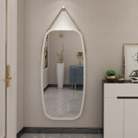 镜子贴墙壁挂圆镜子落地镜镜子全身穿衣镜挂镜欧式试衣镜全身镜女