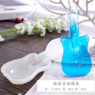 水晶滴胶diy材料立体网红小鸭 立体独角兽镜面硅胶模具装饰摆台 吉他硅胶模具