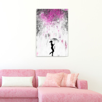 北欧创意婚房壁画婚庆公司婚纱店走道装饰画客厅沙发背景墙面挂画 C款 40*6038mm厚度