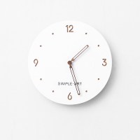 北欧挂钟欧式挂表现代简约钟表客厅创意卧室家用时钟 白色C款 15英寸