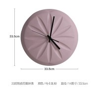 春夏季折扣特惠产品 3件5折 拍下 摆件/花器/绿植等 浅粉色花瓣挂钟