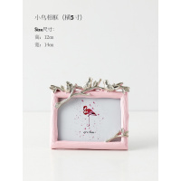 北欧ins创意相框架摆台小清新6寸8寸婚纱照儿童照片卧室桌面摆件 小鸟相框横款(5寸) 其他尺寸(不带洗照片))