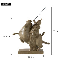 复古美式风格摆件 盔甲武士铠甲骑士模型 酒吧家居软装橱窗摆件 16025A