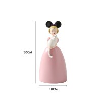 北欧少女摆件家居饰品创意个性薄云的猫工艺品卧室圣诞生日 薄云的猫—粉色