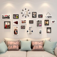 地中海照片墙装饰客厅背景墙相框挂墙组合创意网红房间布置免打孔 PS-006黑白城市记忆