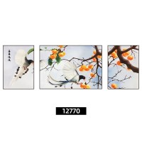 事事如意装 12770-1/12770-2/12770-3 60*80/120*80/60*80深木框棉麻油画布画面AA