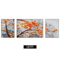 事事如意装饰 12771-1/12771-2/12771-3 40*60/80*60/40*60深木框棉麻油画布画面AA