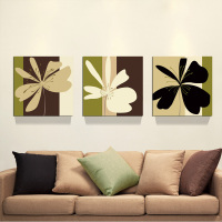 抽象装饰画现代简约无框画创意个性客厅挂画卧室壁 TB-0212 70*70(建议3-4米墙面)一套三幅的价格25mm厚板