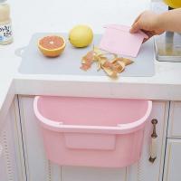 厨房台面桌面橱柜挂式垃圾桶家用隐藏无盖壁挂式悬挂小