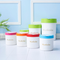 桌面垃圾桶可爱个性创意小号家用北欧迷你茶几客厅床头台面带盖 大号粉色