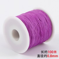 72号玉线珠宝线串手链项链珠子文玩手工编织diy饰品锦纶线材绳子 大紫色