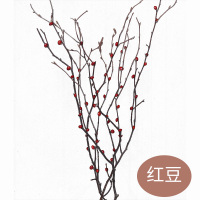 干树枝树装饰花藤风干花朵天然干花枝树干客厅壁挂花瓶插花摆设 红豆1支