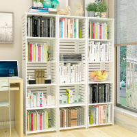 客厅书架置物架书房卧室收纳架儿童书架简约储物架书柜白色多层架