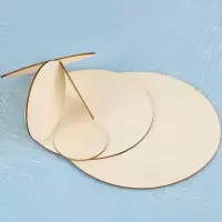 diy手工手绘制作木片画木板烙画椴木圆木板薄木板材料 直径30CMM1片